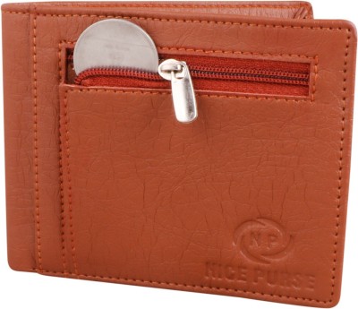 Nice Purse Men Formal, Travel Tan Artificial Leather Wallet(11 Card Slots)