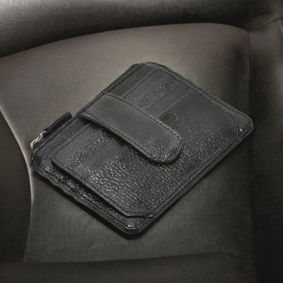 Kastner Men Casual, Formal Black Genuine Leather Card Holder(12 Card Slots)