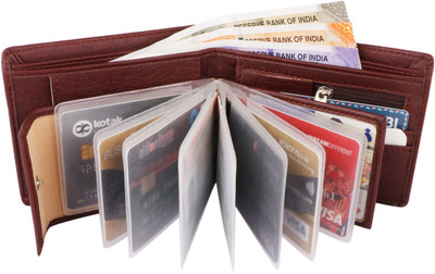 JND Men Casual Black Artificial Leather Wallet(11 Card Slots)