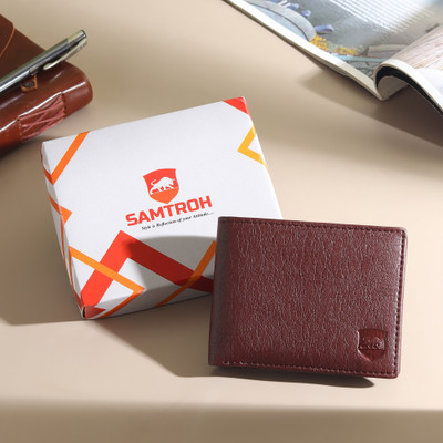 SAMTROH Men Brown Artificial Leather Wallet(3 Card Slots)