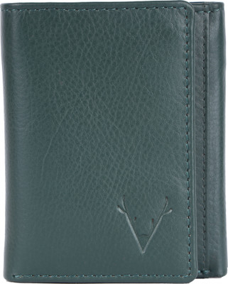 new emperor Men Casual, Formal Green Genuine Leather Wallet(8 Card Slots)