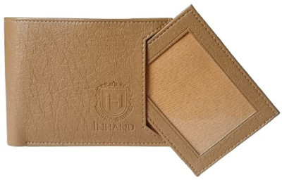 INHAND Men & Women Casual Beige Artificial Leather Wallet(8 Card Slots)