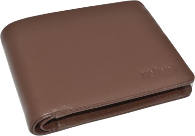 Zefani Men Casual Tan Genuine Leather Wallet(3 Card Slots)