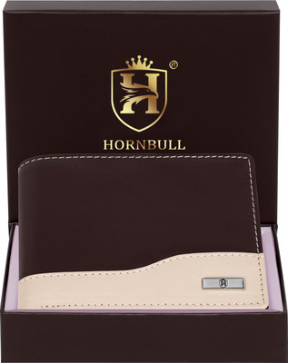 HORNBULL Men Casual Brown, Beige Genuine Leather Wallet(7 Card Slots)