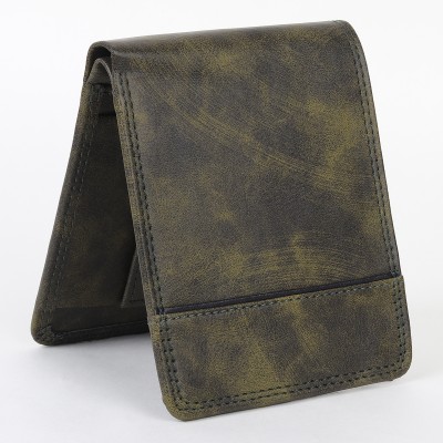 LAWMAN PG3 Men Casual Green Artificial Leather Wallet(5 Card Slots)