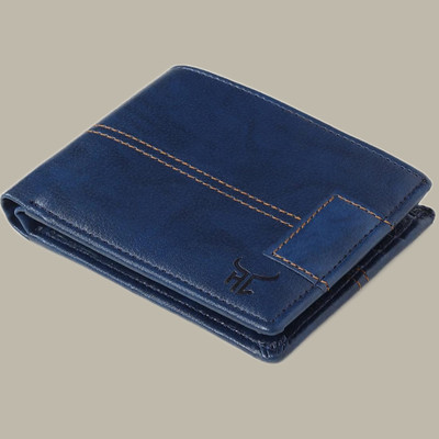 Highlark Men Evening/Party, Casual, Formal, Travel, Trendy Blue Artificial Leather Wallet(8 Card Slots)