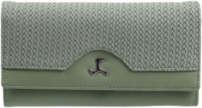 MOCHI Women Casual Green Artificial Leather Wallet(4 Card Slots)