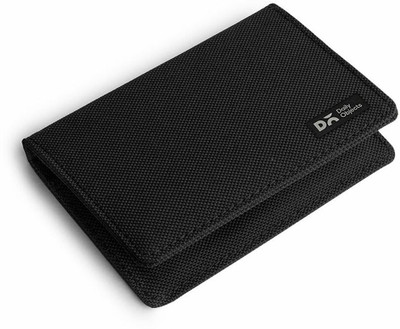 DailyObjects Men & Women Casual Black Canvas Wallet(8 Card Slots)