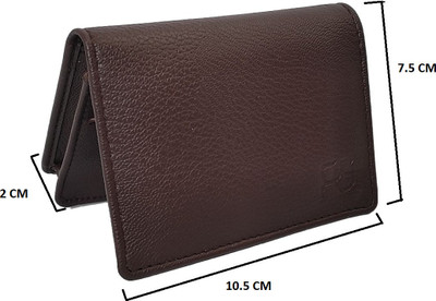 RURAL CRAFT 4 Card Holder(Set of 1, Brown)