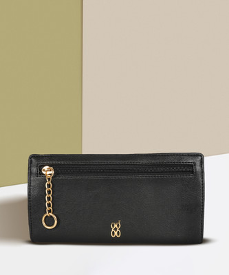 Baggit Women Casual Black Artificial Leather Wallet(10 Card Slots)