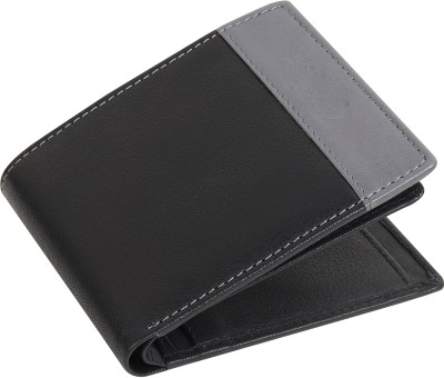 GH Men Formal, Travel Black Genuine Leather Wallet(10 Card Slots)