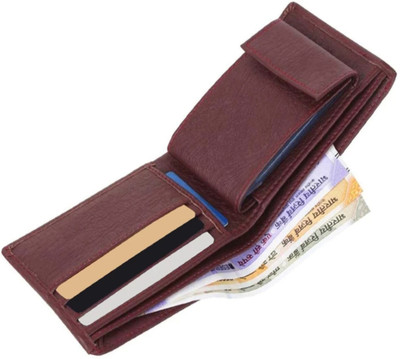 MEGREK Men Brown Artificial Leather Wallet(9 Card Slots)