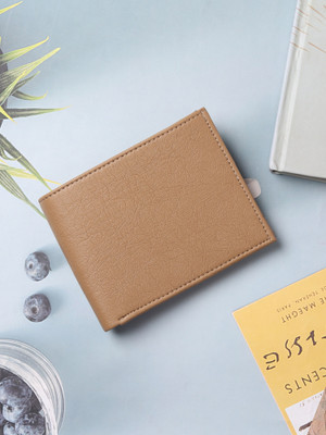 WALLETIN Men Casual Beige Artificial Leather Wallet(4 Card Slots)