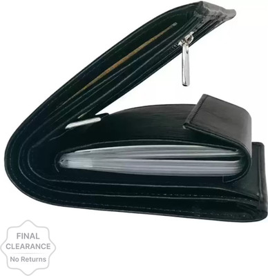 MACBERRY Men Casual Black Artificial Leather Wallet(11 Card Slots)