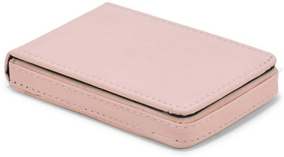 LOOPA Men Formal Pink Artificial Leather Card Holder(6 Card Slots)