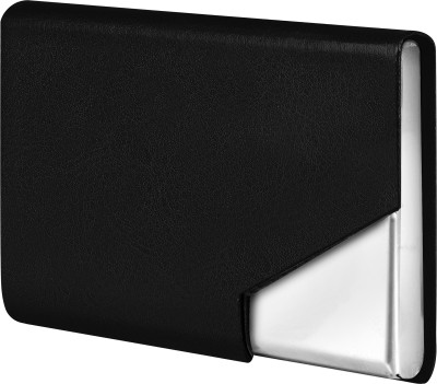 Scepter Men & Women Casual Black Artificial Leather Card Holder(10 Card Slots)