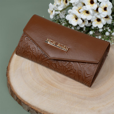 Rich Born Women Trendy Tan Genuine Leather Wallet