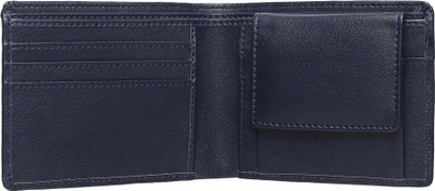 HENEDA Men Formal Blue Artificial Leather Wallet(5 Card Slots)
