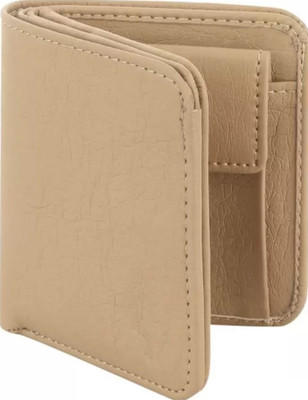 Wildemart Men & Women Casual Beige Artificial Leather, Canvas Wallet(8 Card Slots)