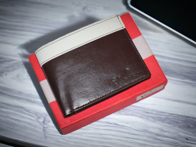 VENISON Men Evening/Party, Casual, Formal Brown Artificial Leather Wallet(5 Card Slots)