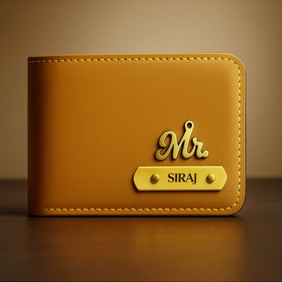 ZynCraft Men & Women Casual Tan Artificial Leather Wallet(3 Card Slots)