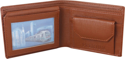 SCRUMBLER Men Casual Tan Artificial Leather Wallet(6 Card Slots)