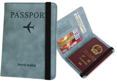 ADL PASSION Men & Women Travel Blue Artificial Leather Card Holder(5 Card Slots)