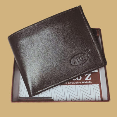 ZYRIC Men Formal Black, Brown Genuine Leather Wallet(6 Card Slots)