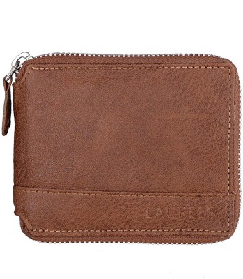 LAURELS Men Casual Tan Artificial Leather Wallet(4 Card Slots)