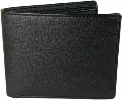 VIAZ VENTURES Men Black Artificial Leather Wallet(8 Card Slots)