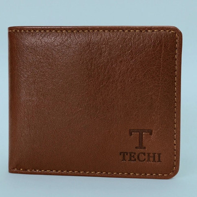 Teghi Men Travel, Casual, Formal, Evening/Party Brown Genuine Leather Wallet(7 Card Slots)