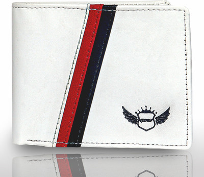 Zeewan Men White Artificial Leather Wallet(3 Card Slots)