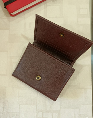shuviramerchant Men & Women Casual Brown Artificial Leather Wallet(6 Card Slots)