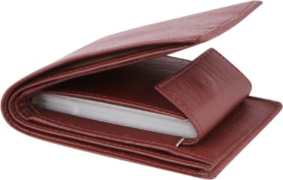 GULLAK Men Casual Brown Artificial Leather Wallet(10 Card Slots)