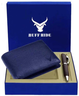 BUFFHIDE Men Casual Black, Brown, Maroon, Blue Genuine Leather Wallet(10 Card Slots)