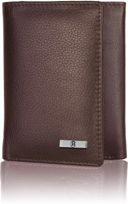 HORNBULL Men Casual Brown Genuine Leather Wallet(6 Card Slots)