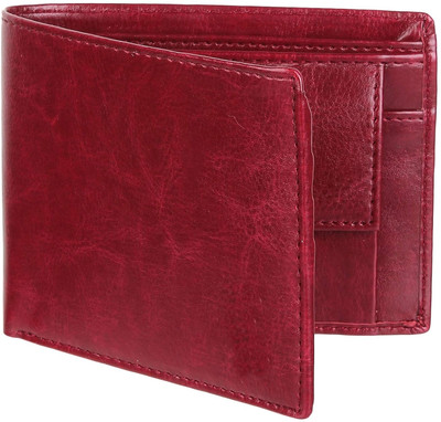 AWB Hub Men Trendy Red Artificial Leather Wallet(4 Card Slots)