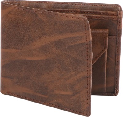 ROCKZONE Men Brown Genuine Leather Wallet(3 Card Slots)