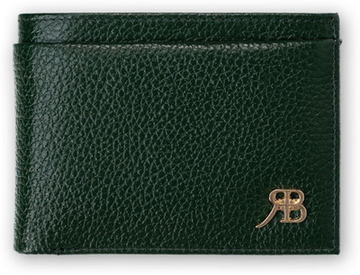 Rich Born Men Evening/Party Green Genuine Leather Wallet(12 Card Slots)