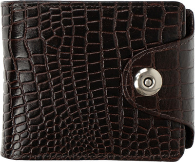 Rich Born Men Trendy Brown Genuine Leather Wallet(8 Card Slots)
