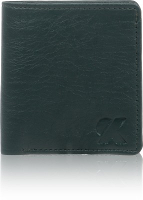FlexMan Men Casual Green Artificial Leather Wallet(5 Card Slots)