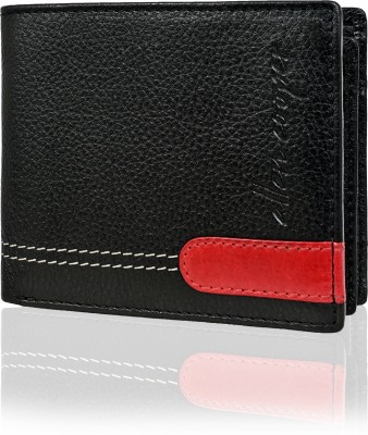 Allen Cooper Men Black Genuine Leather Wallet(7 Card Slots)