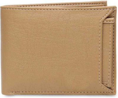 gustave Men Beige Artificial Leather Wallet(10 Card Slots)