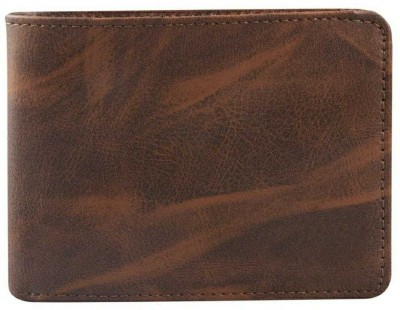 zaphod Men Trendy Brown Artificial Leather Wallet(4 Card Slots)