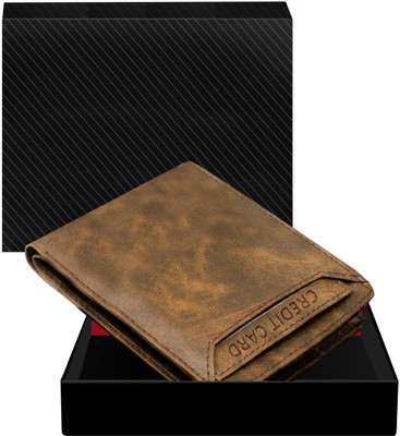 JPEnterprises Men Casual, Evening/Party, Formal Brown Artificial Leather Wallet(7 Card Slots)