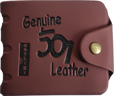 SUPERFASHION Men Casual Brown Artificial Leather Wallet(9 Card Slots)