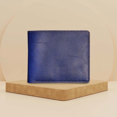 Vorak Ahimsa Men Casual, Formal Blue Artificial Leather Wallet(3 Card Slots)