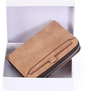 MENSCH Men & Women Casual, Travel, Trendy Brown Artificial Leather Wallet(8 Card Slots)