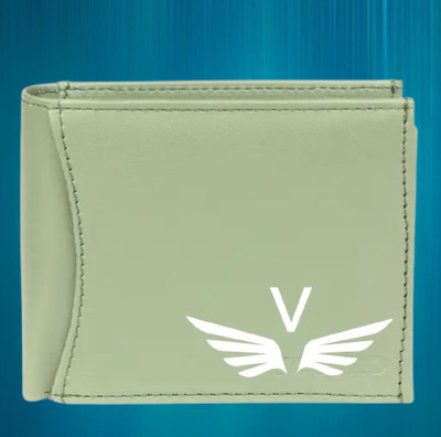 KEYUR Men Casual Green Artificial Leather Wallet(6 Card Slots)
