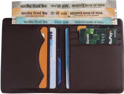 Mundkar Men Brown Artificial Leather Card Holder(5 Card Slots)